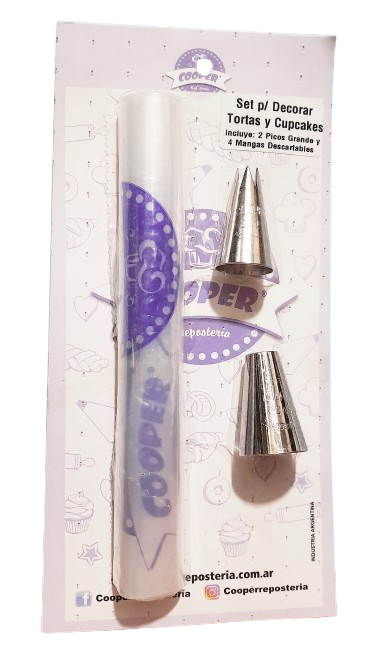 MANGA SET COOPER x 4MANGAS + 2 PICOS