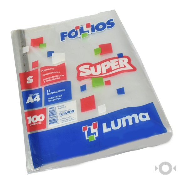 FOLIO A4 SUPER REFORZADO x 100