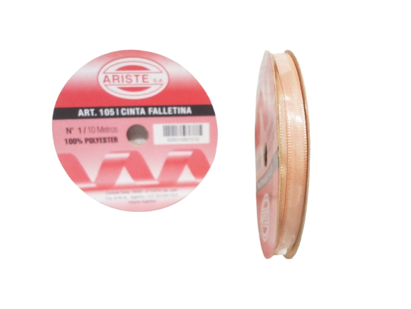 CINTA FALLETINA Nº1 x10 MTS SALMON