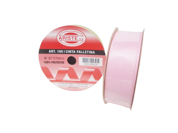 CINTA FALLETINA Nº5 x 10 MTS ROSA