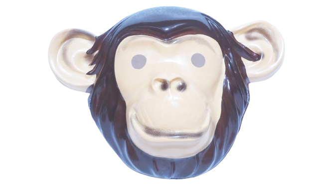 CARETA PLASTICA ANIMAL CHIMPANCE