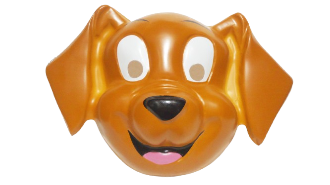 CARETA PLASTICA ANIMAL PERRO