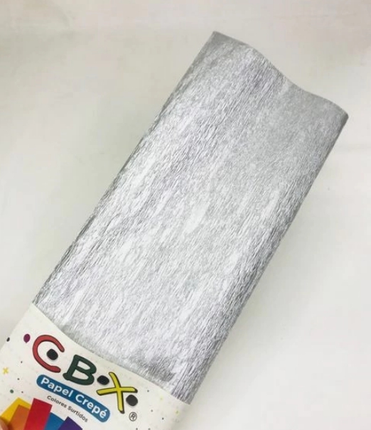 PAPEL CREPE METAL PLATEADO CBX