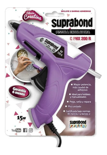 PISTOLA ENCOLADORA SUPRABOND 15w(CPHX200