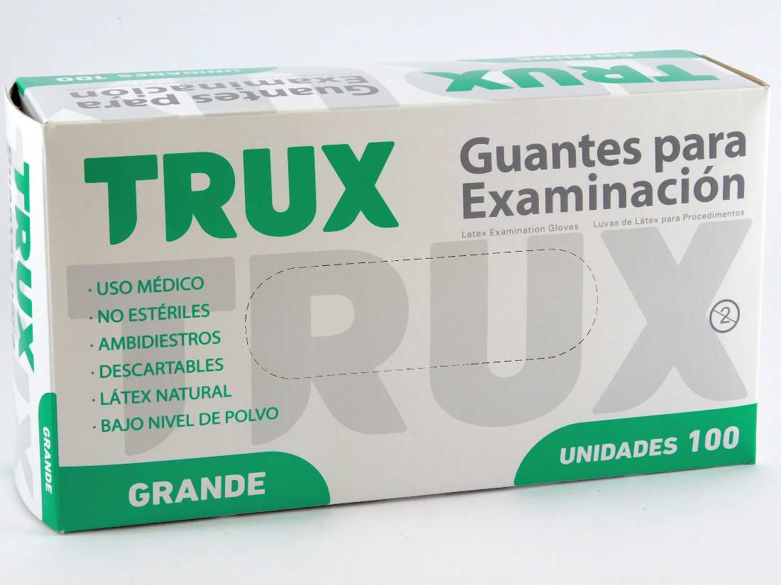 GUANTE LATEX BLANCO x100 GRANDE