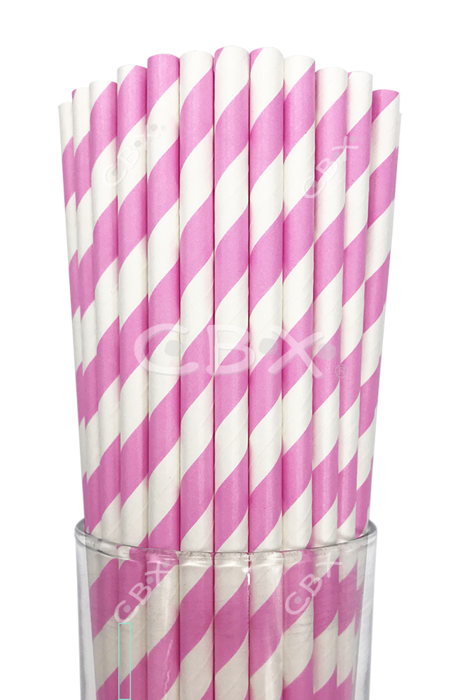 SORBETE POLIPAPEL X25 RAYADO ROSA