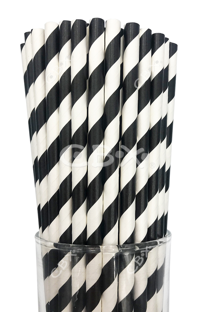 SORBETE POLIPAPEL X25 RAYADO NEGRO
