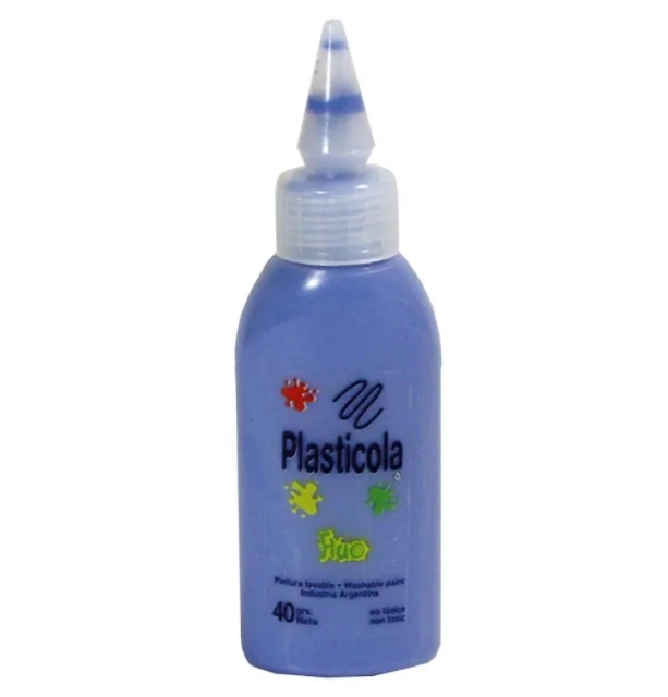ADHESIVO FLUO PLASTICOLA x40gr AZUL