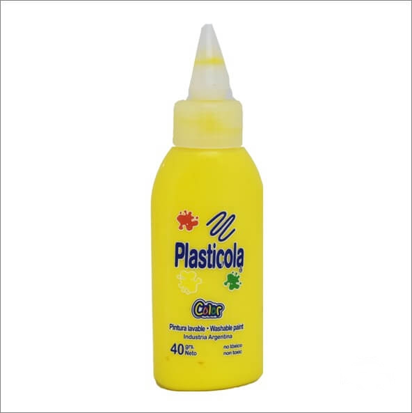 ADHESIVO COLOR PLASTICOLA x40gr AMARILLO