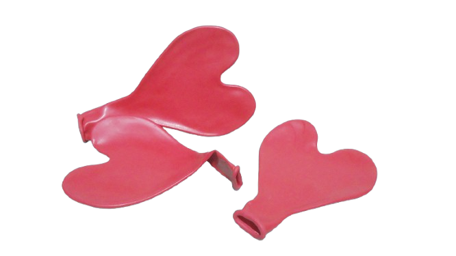 GLOBO CORAZON x25 ROJO