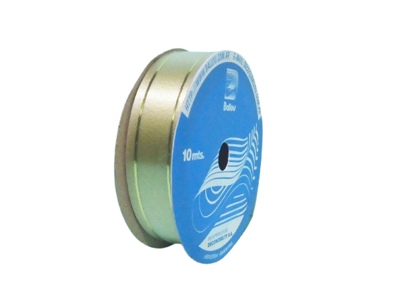 CINTA MOÑO  20x10 LAME DORADO