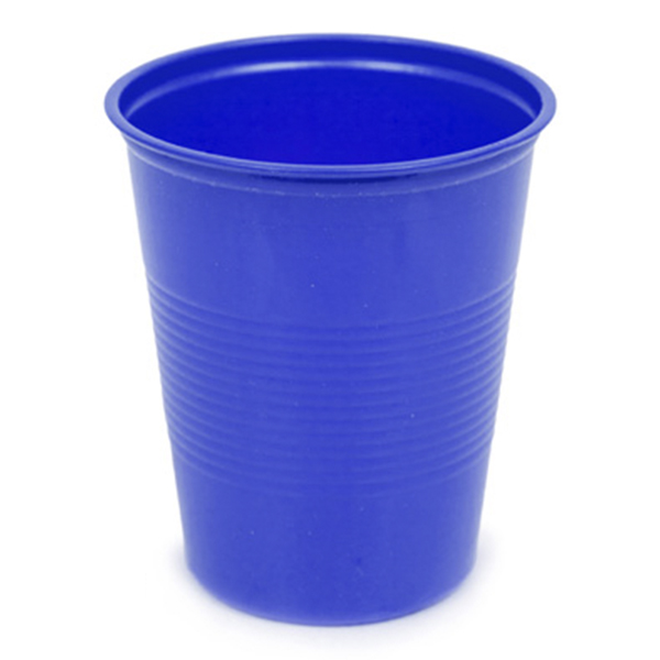 VASO 180 C.C. COLOR  AZULx100