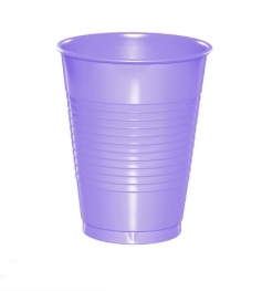 VASO 180 C.C. COLOR LILA  x100