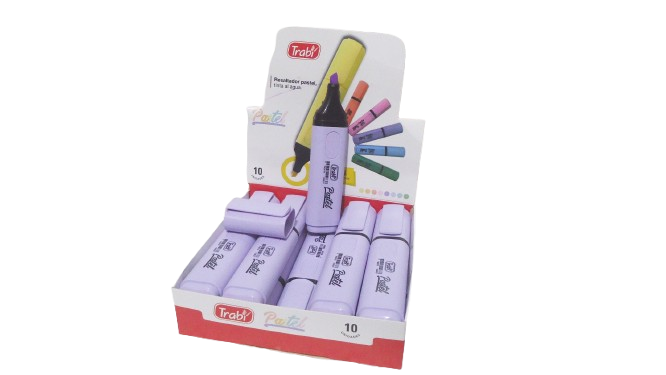 RESALTADOR PASTEL TRABI LILA CAJAX10