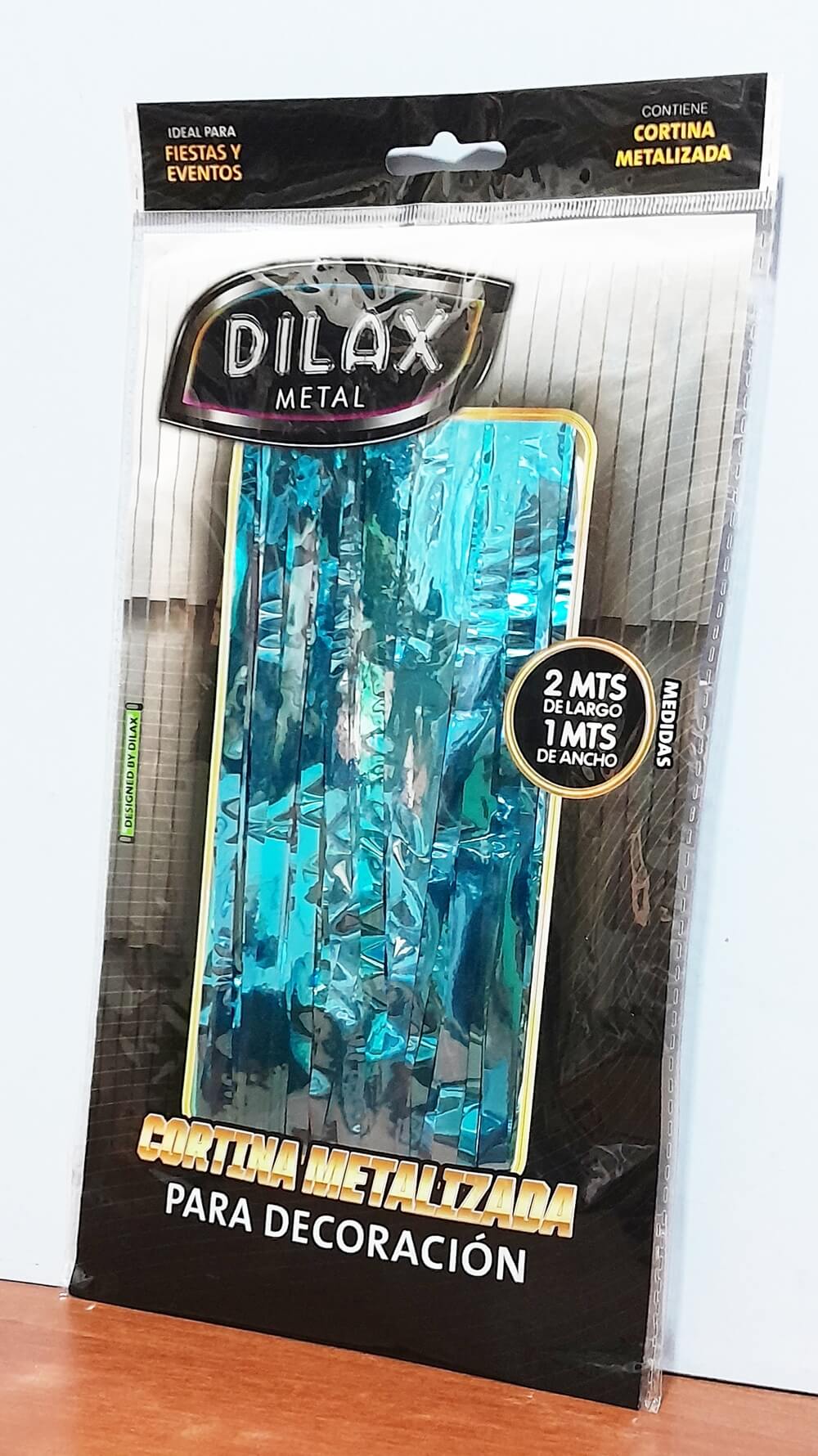 CORTINA DILAX METAL CELESTE 2x1
