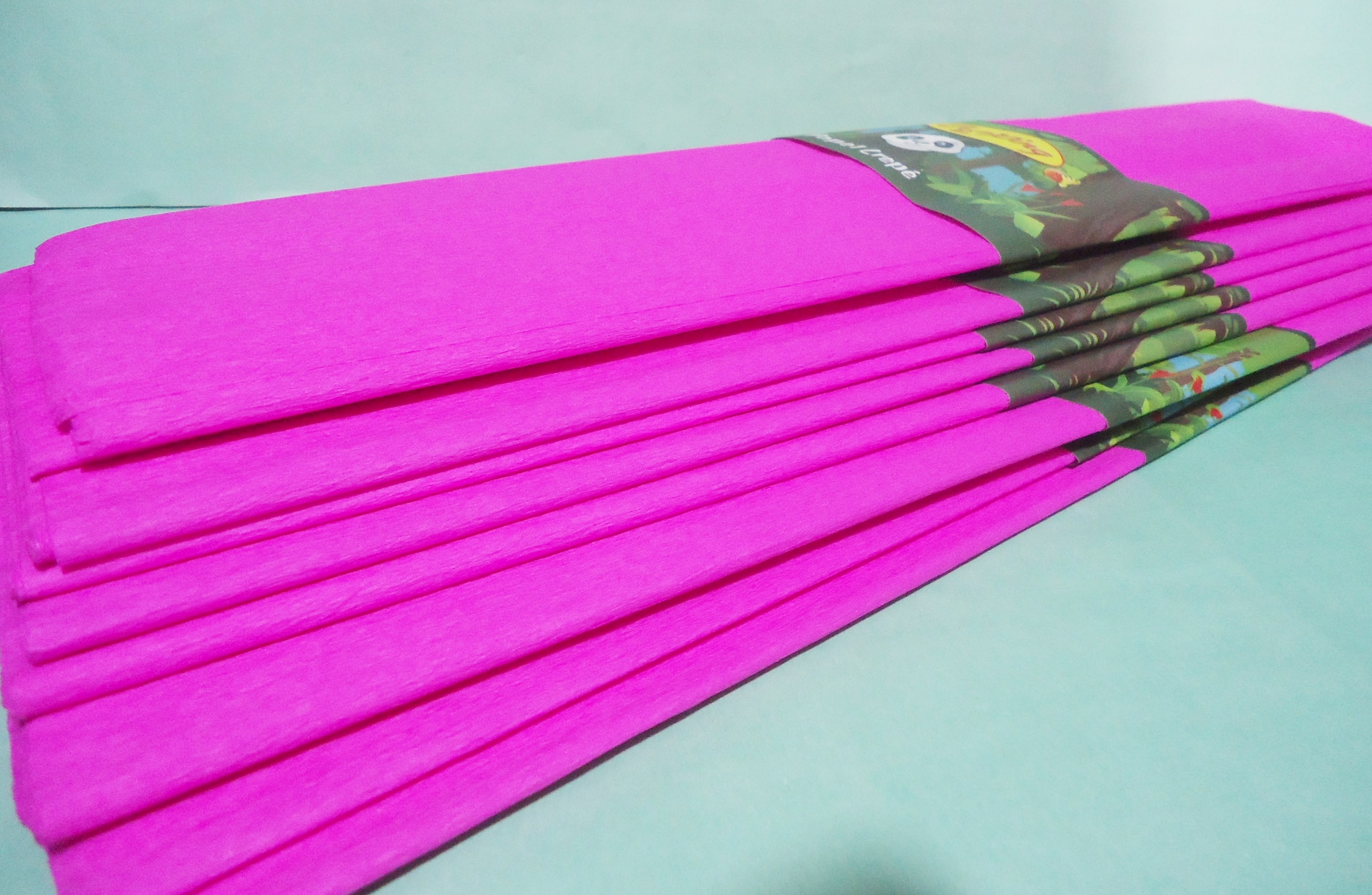 PAPEL CREPE PACK X10 FUCSIA