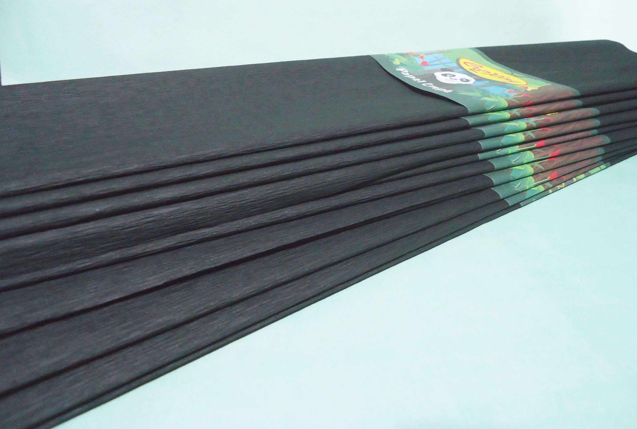 PAPEL CREPE PACK X10 NEGRO