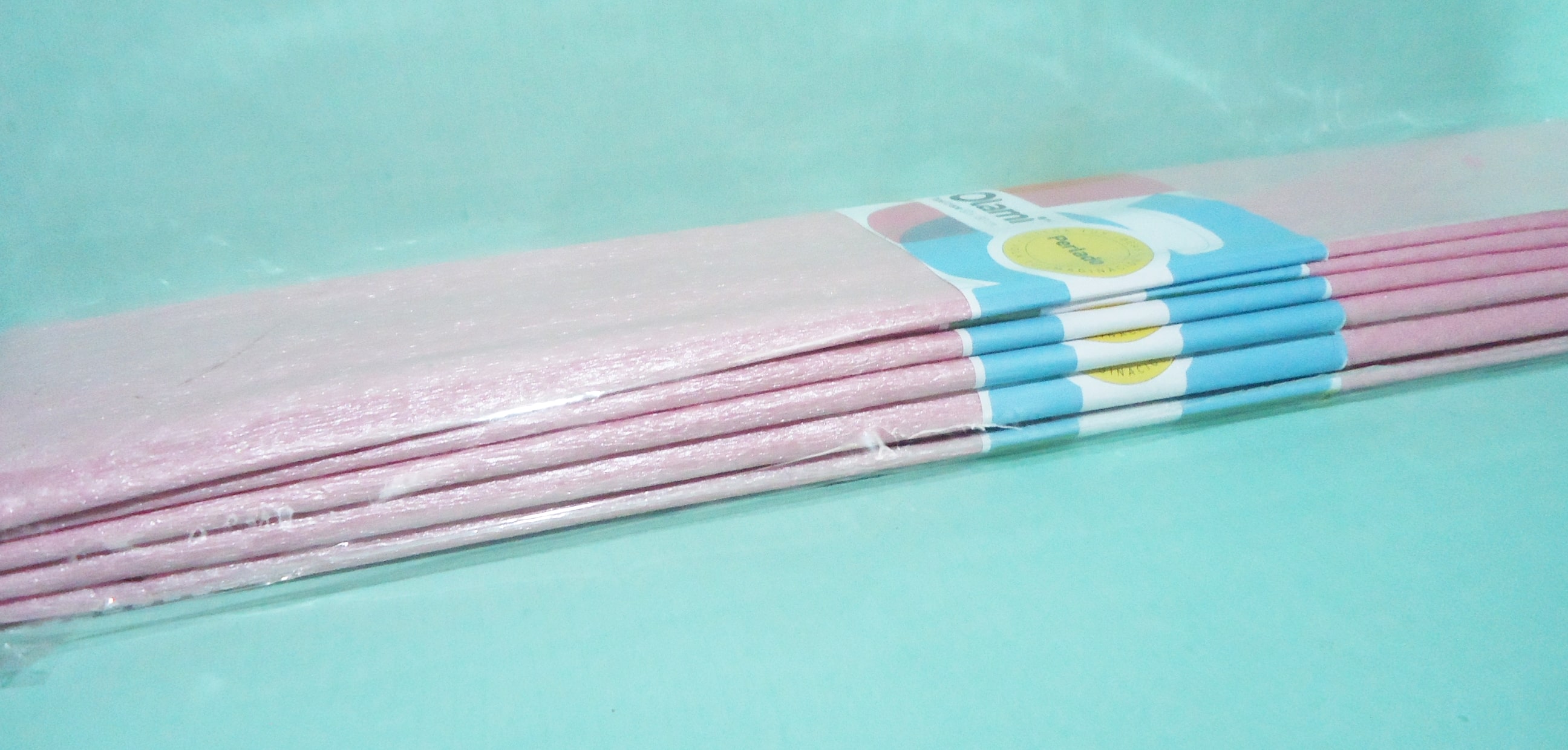 PAPEL CREPE PACK X10 PERLADO ROSA
