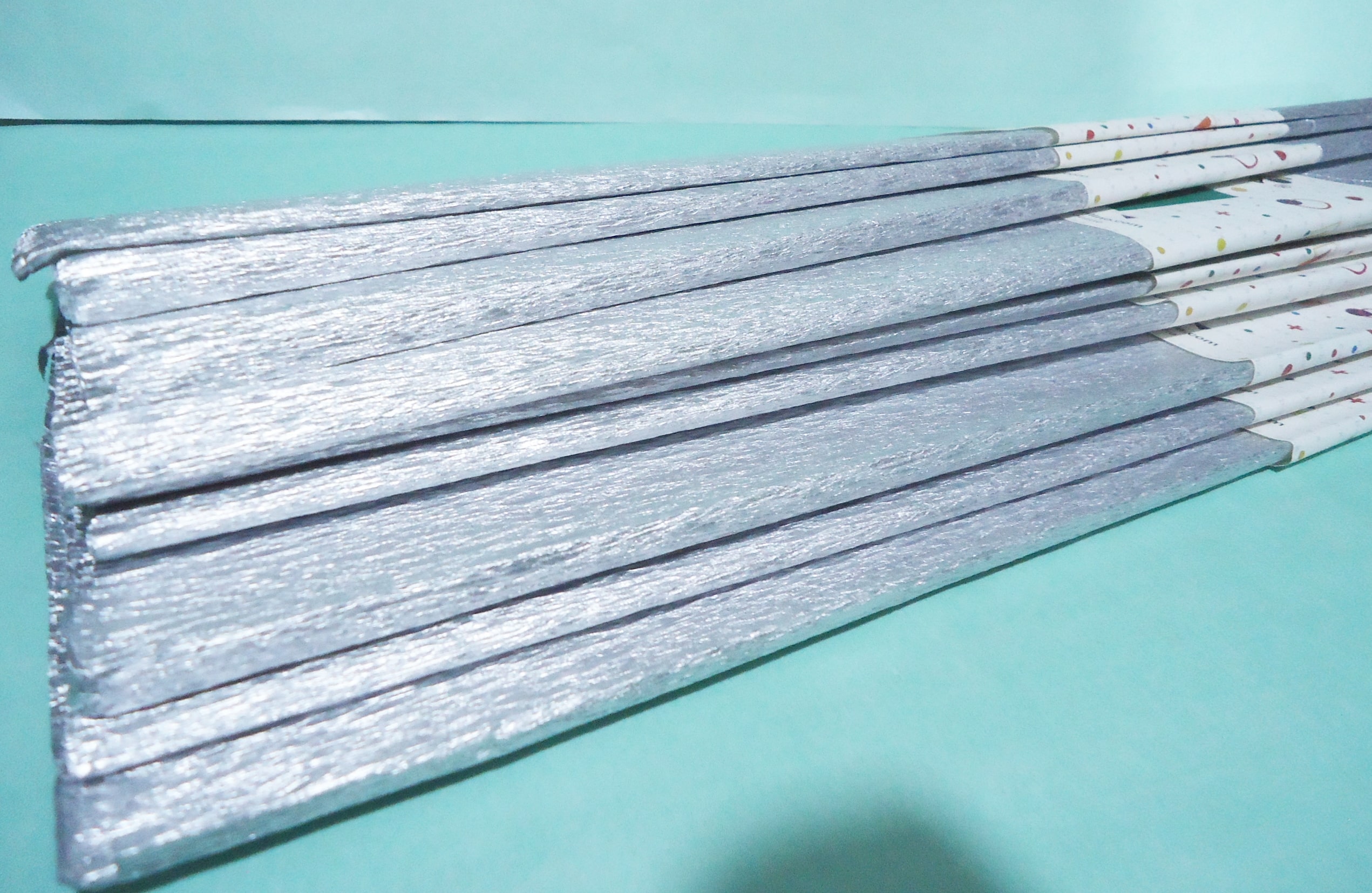 PAPEL CREPE PACK X10 METAL PLATEADO CBX