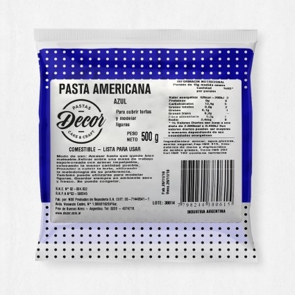 COBERTURA DECOR x500 GR AZUL