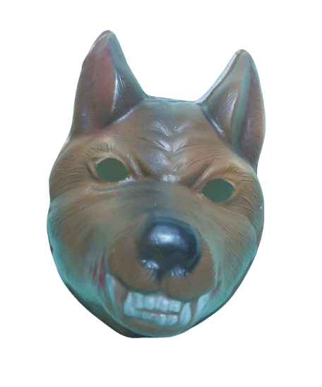 CARETA PLASTICA ANIMAL LOBO