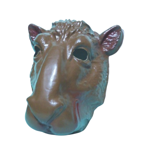 CARETA PLASTICA ANIMAL CAMELLO