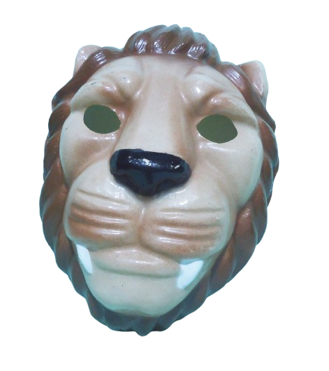 CARETA PLASTICA ANIMAL LEON