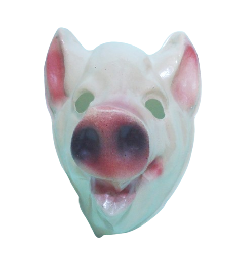 CARETA PLASTICA ANIMAL CERDO