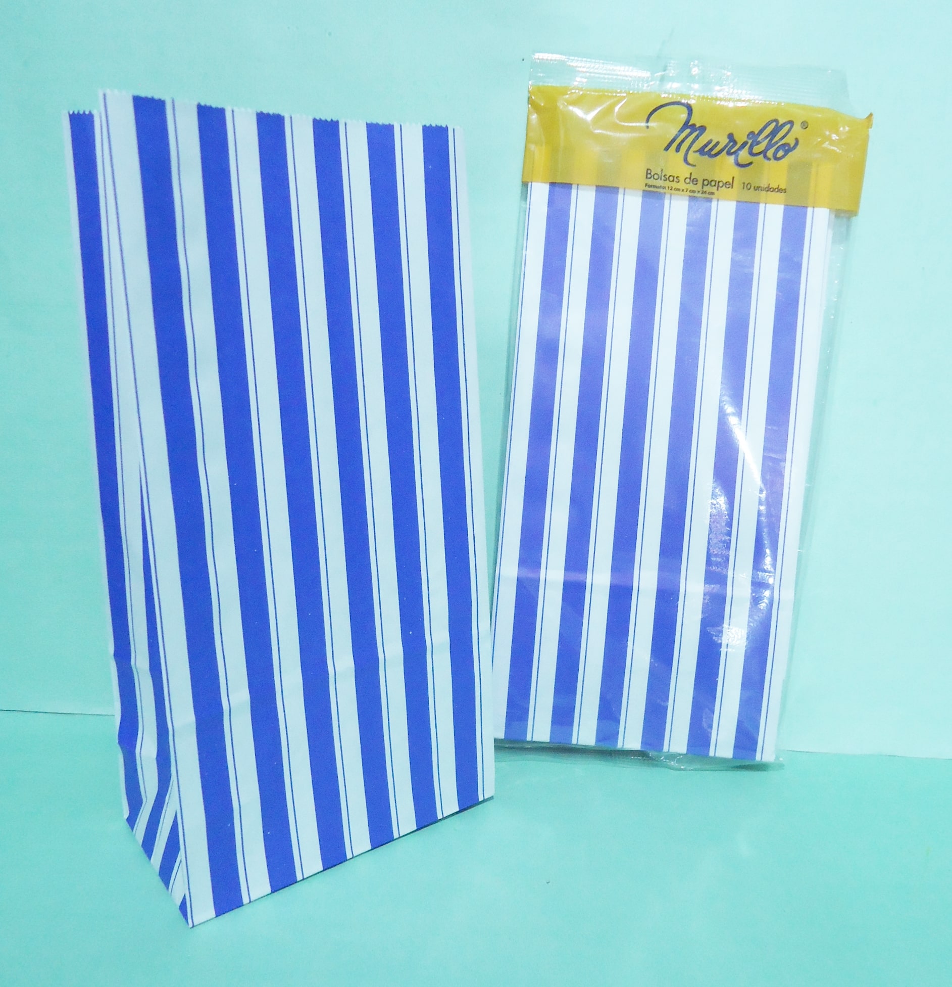 BOLSITA x10 RAYA AZUL MURILLO