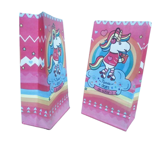 BOLSITA x10 UNICORNIO FUCSIA MURILLO