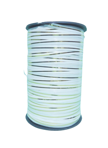 CINTA MOÑO 5x500mts LAME BLANCO