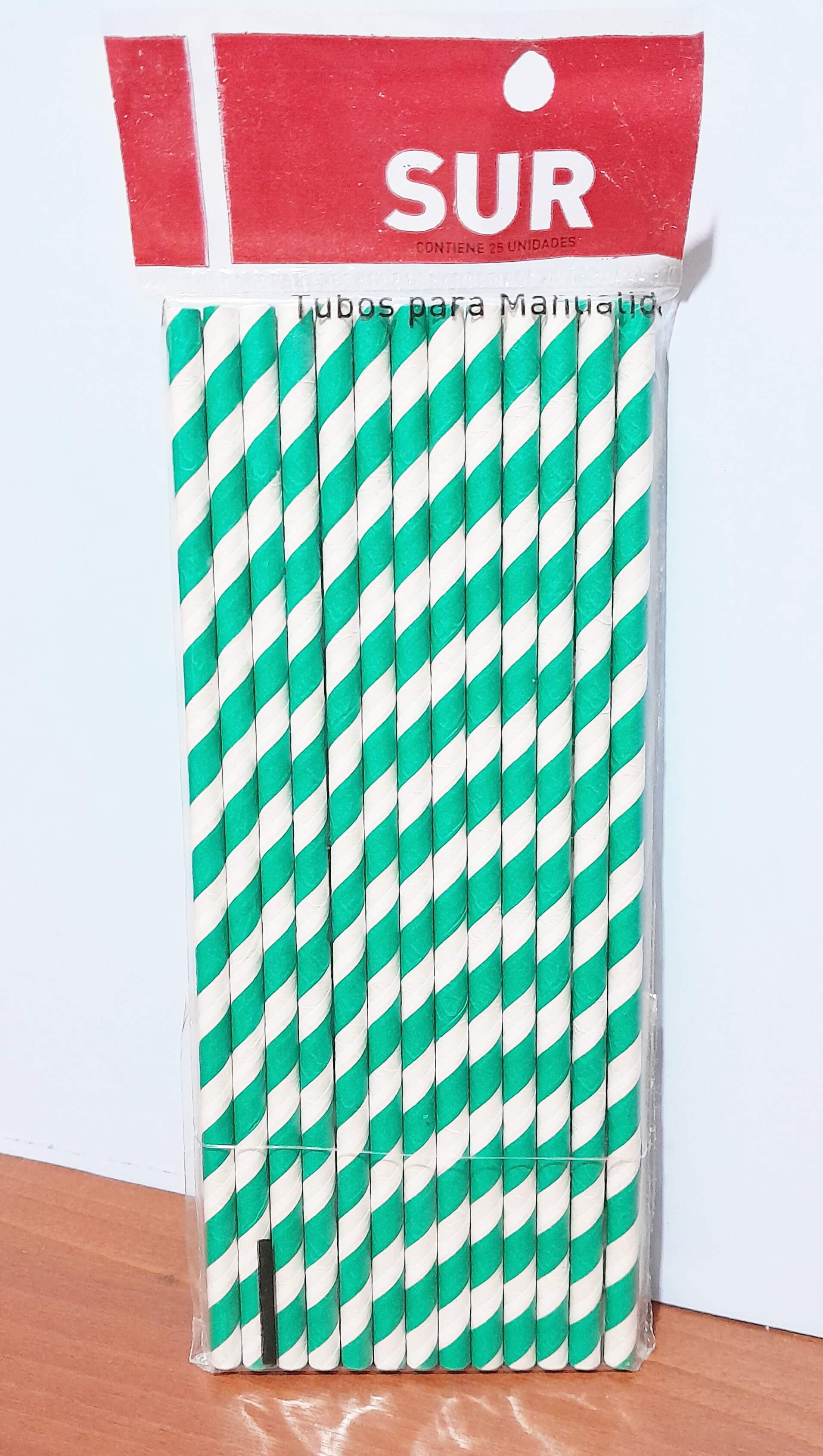 SORBETE POLIPAPEL x25 SUR RAYADO VERDE