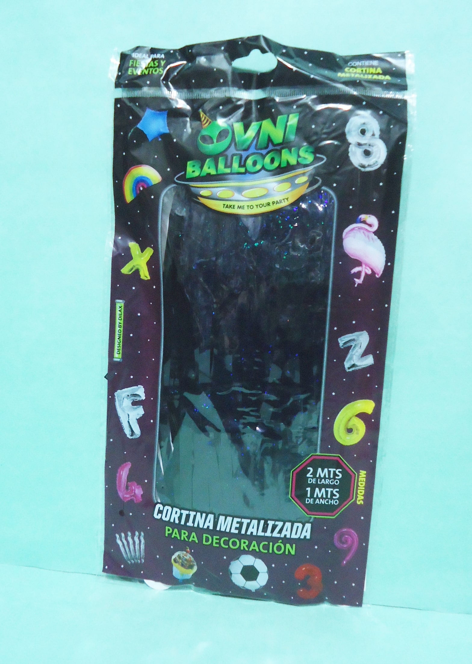 CORTINA DILAX METAL NEGRO  2x1