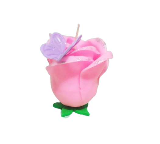 CENTRAL PORCELANA VELAS FLOR C/MARIPOSA