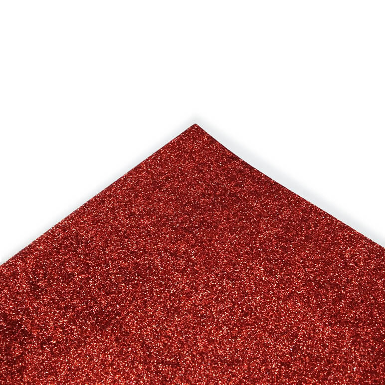 CARTULINA GLITTER 35x50 250GR ROJO