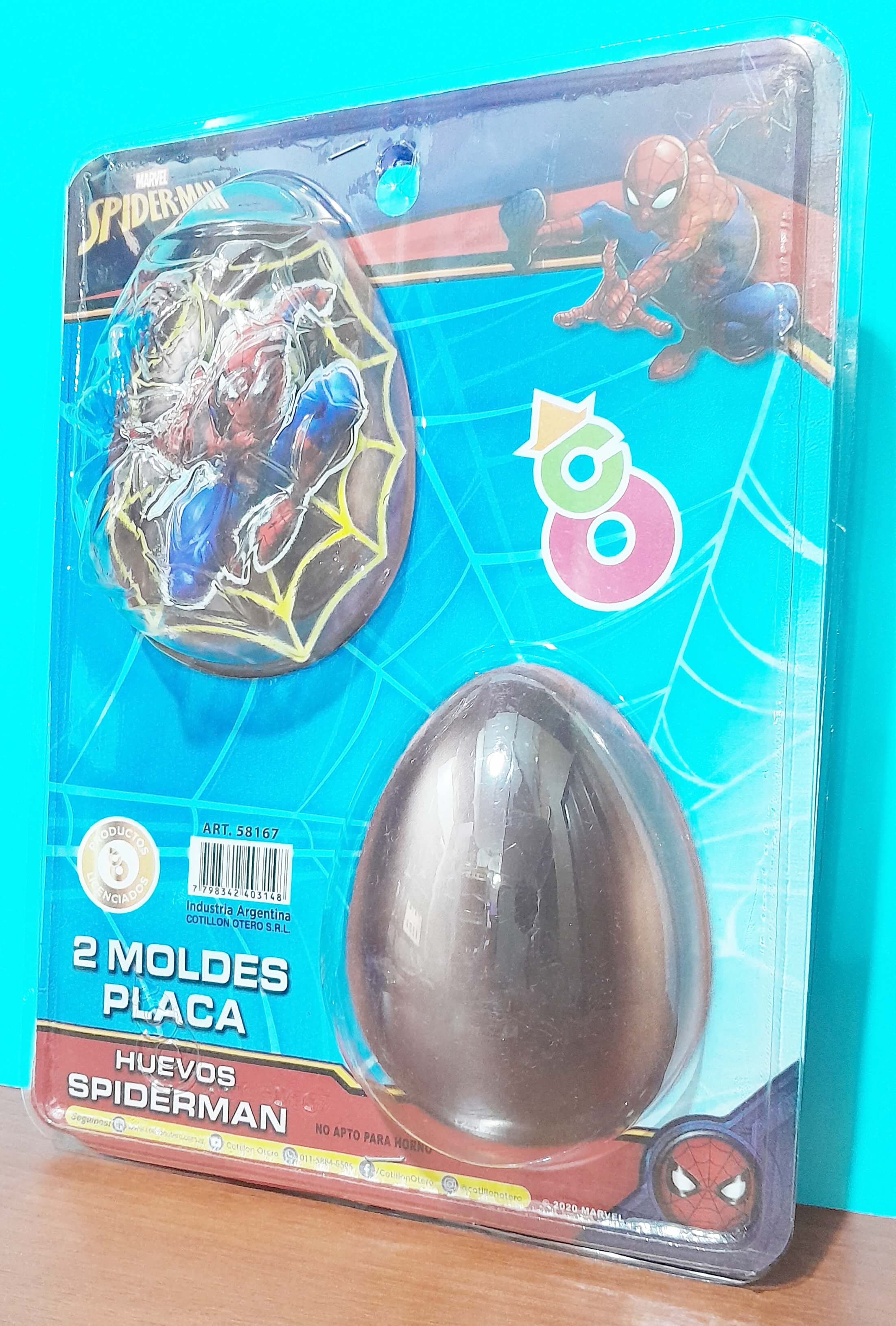 MOLDE PLACA HUEVO x2 OTERO HOMBRE ARAÑA