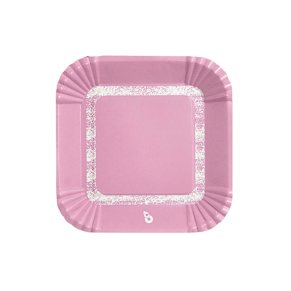 PLATO POLIPAPEL OTERO STAMPI ROSA PAS X8