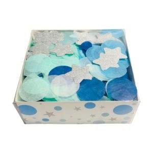 CONFETTI CONBINACION CELESTE ESTRELLAS