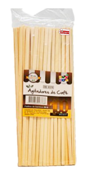 AGITADORES DE CAFE DE BAMBOO 14cm x100