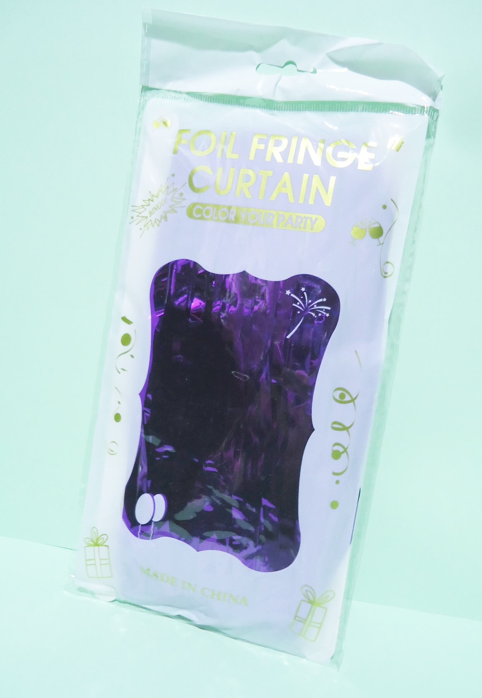 CORTINA METALIZADA IMPORTA VIOLETA