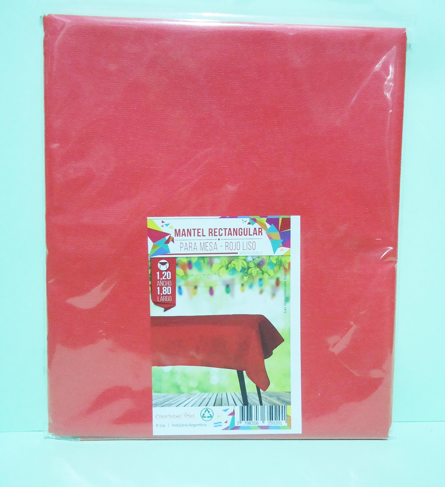 MANTEL FRICELINA TRIES ROJO