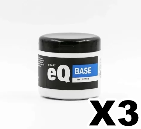 ACRILICO EQARTE 200cc BLANCO X3