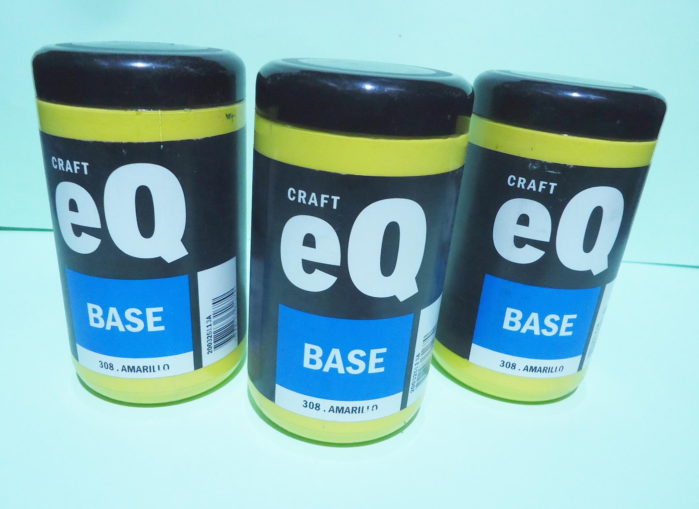 ACRILICO EQARTE 400cc AMARILLO X3