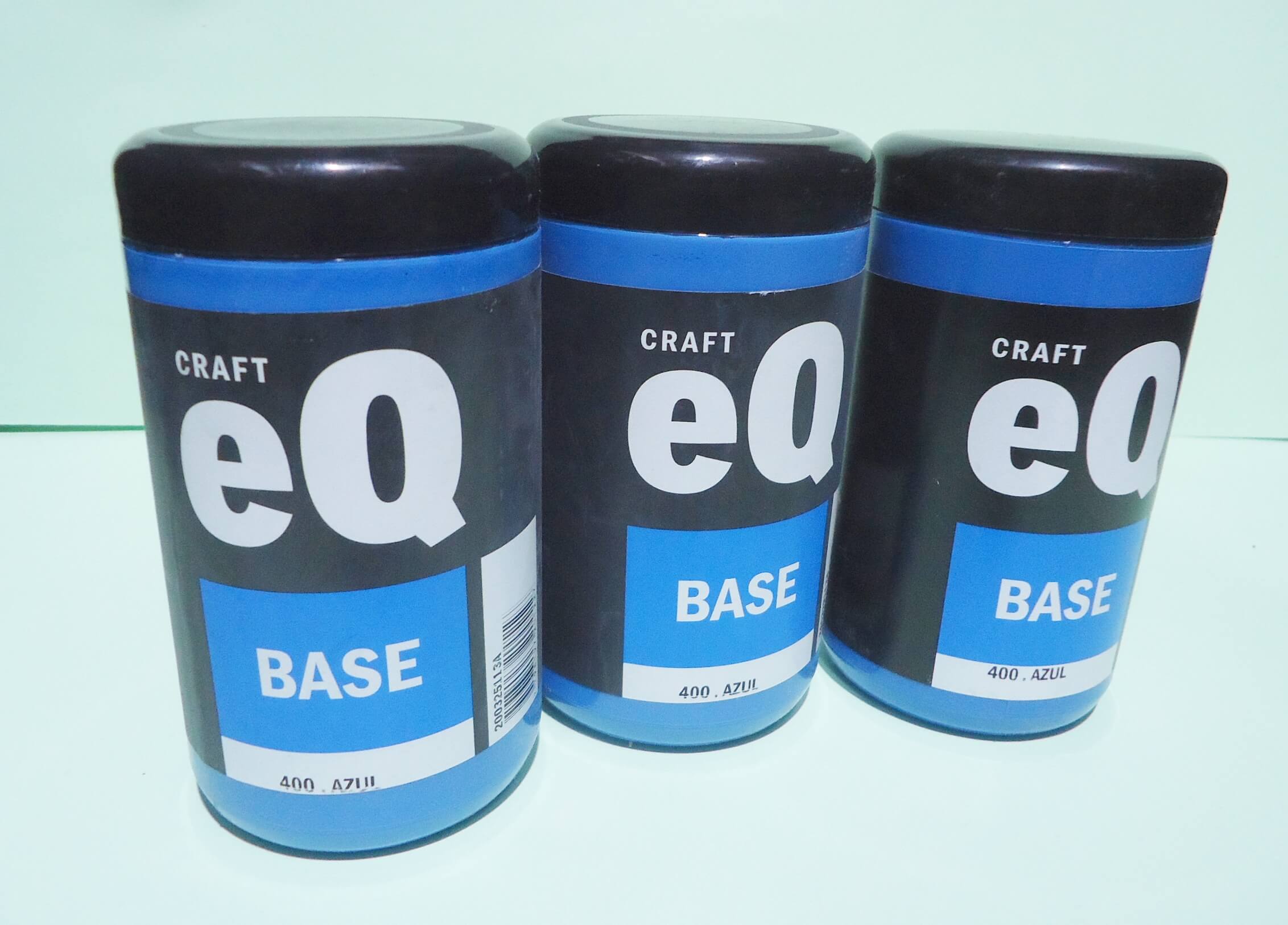 ACRILICO EQARTE 400cc AZUL X3