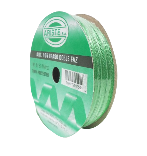 CINTA RASO Nº0 x 50mt VERDE