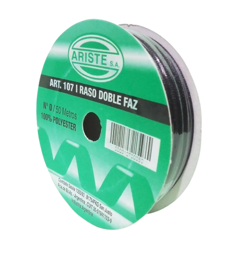 CINTA RASO Nº0 x 50mt NEGRO