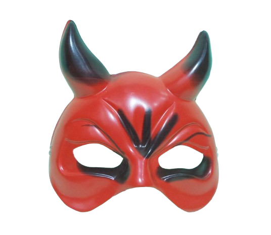 CARETA PLASTICA DIABLA MEDIA FRENTE