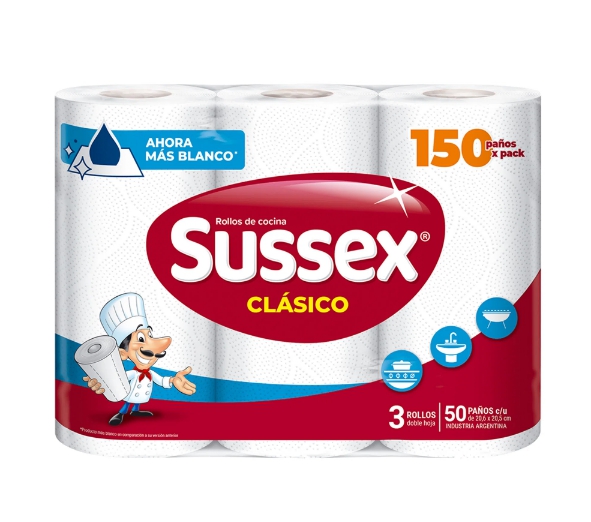 ROLLO DE COCINA SUSSEX  x3