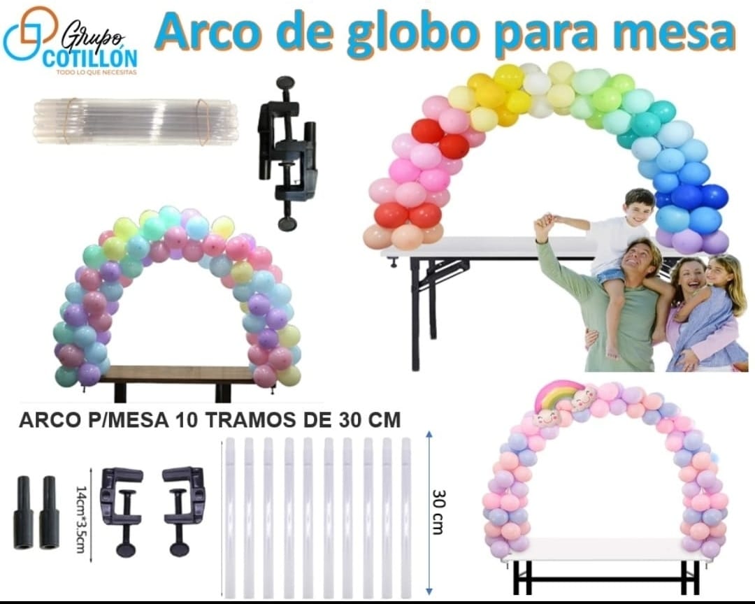 ARCO PARA MESA DECORACION GLOBOS