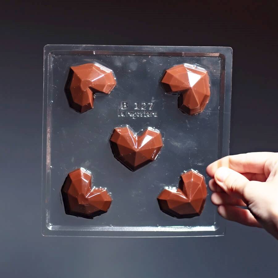 MOLDE PLACA BOMBON CORAZON DIAMEN B127